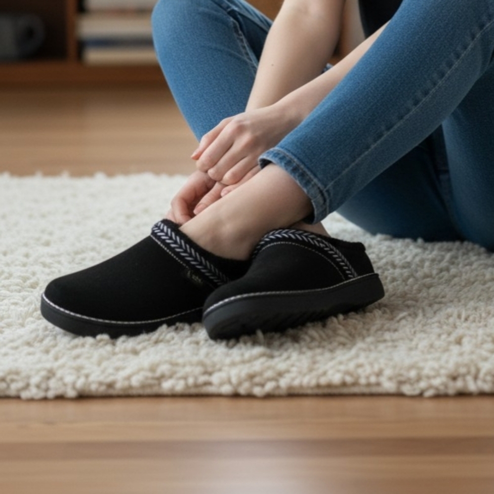 Skechers Comfort Knit Backless Women’s Slip-On Clogs - Black Size 6